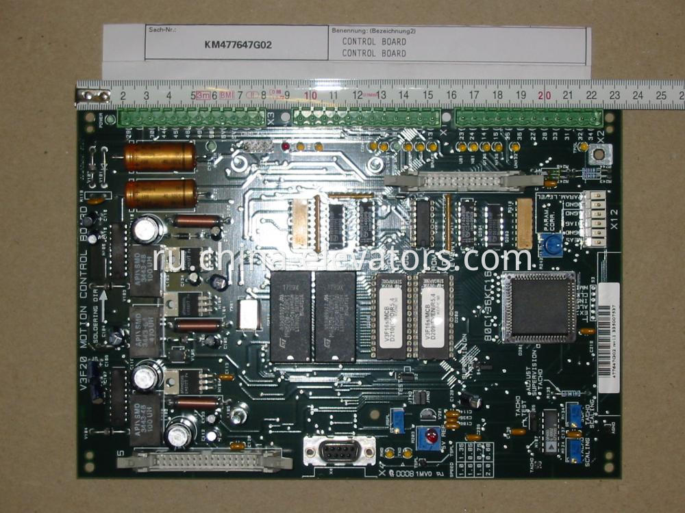 KONE Lift V3F20 Motion Control Board KM477647G02